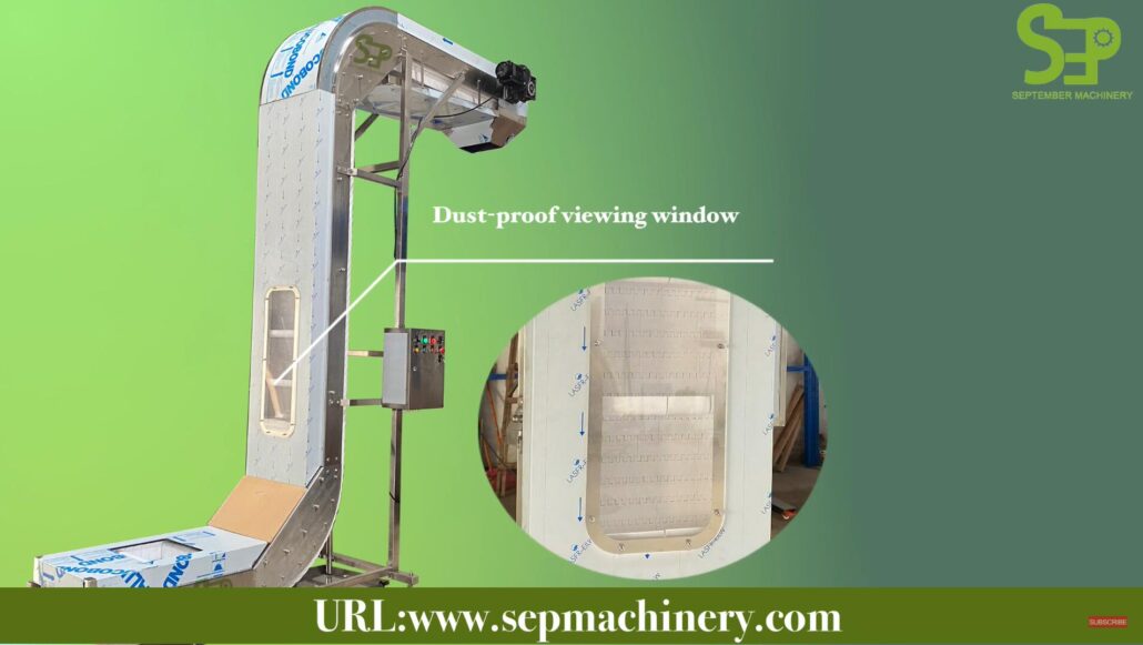 Cinta transportadora en forma de S